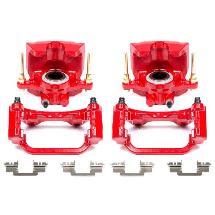 Power Stop 07-16 Cadillac Escalade Rear Red Calipers w/Brackets - Pair