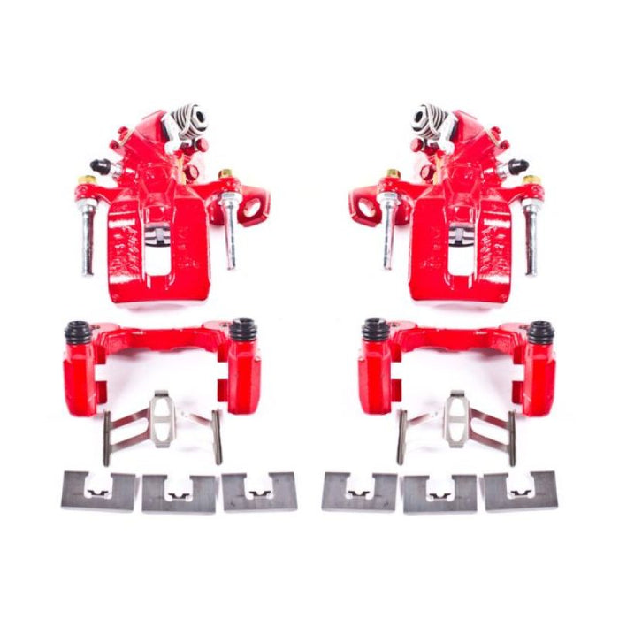 Power Stop 06-11 Acura CSX Rear Red Calipers w/Brackets - Pair