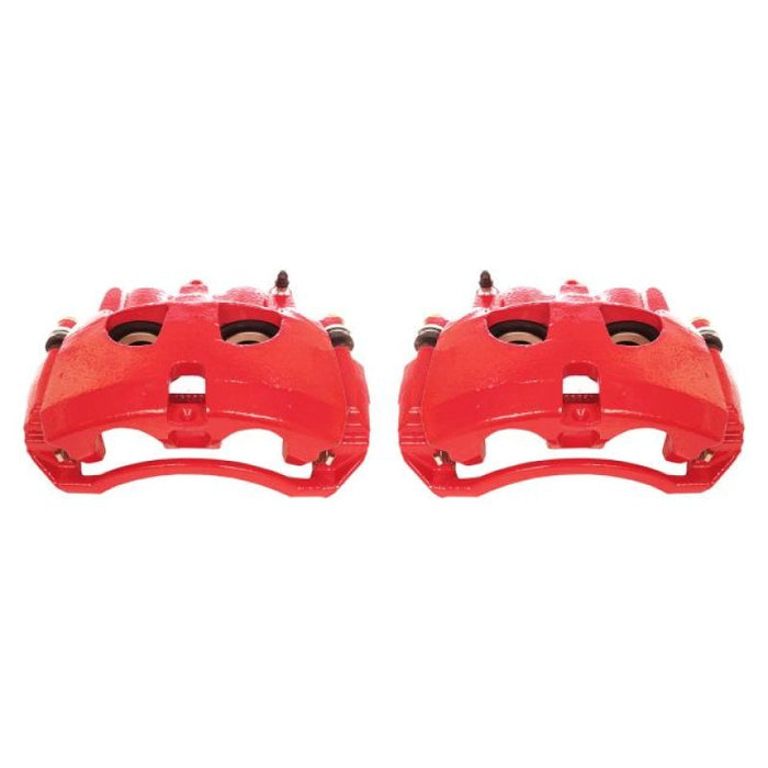 Power Stop 09-10 Dodge Ram 2500 Front Red Calipers w/Brackets - Pair