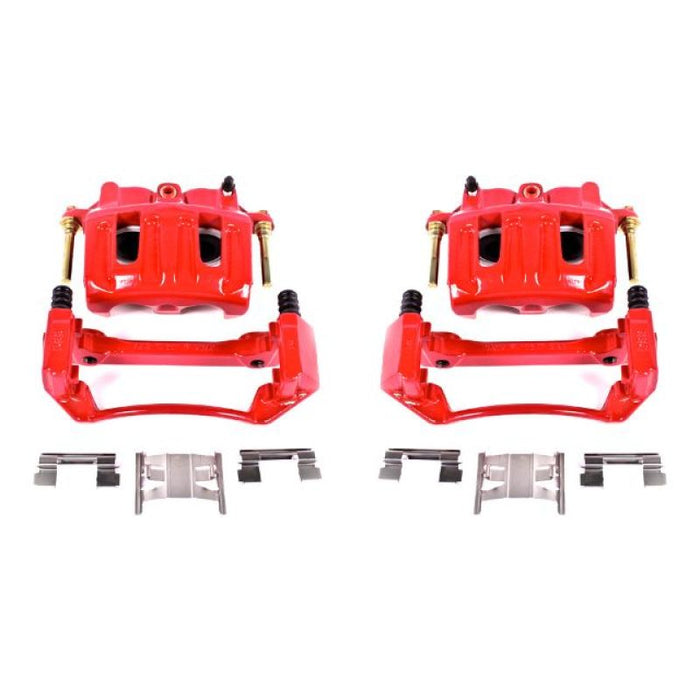 Power Stop 99-03 Ford F-150 Front Red Calipers w/Brackets - Pair