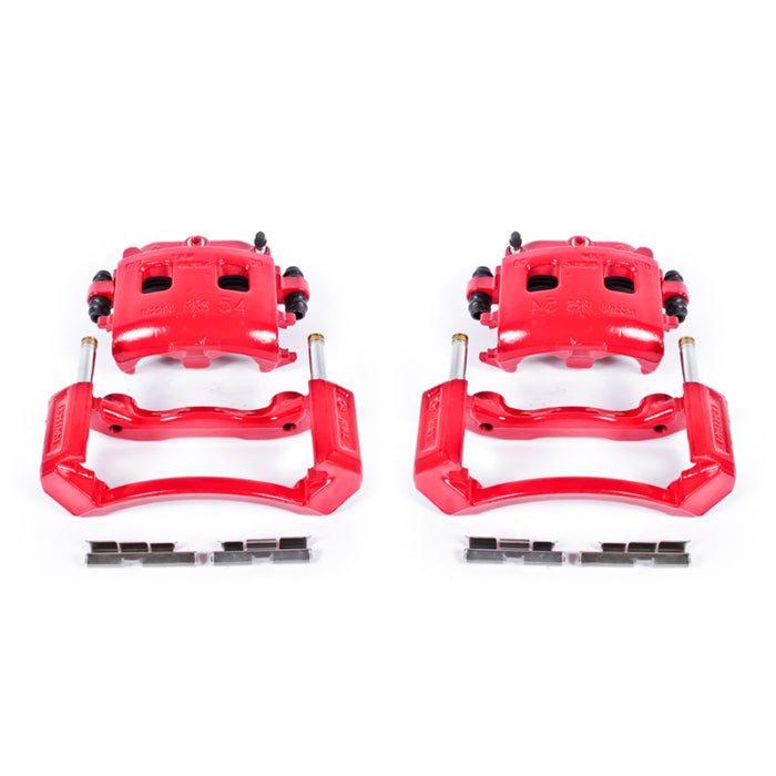Power Stop 02-05 Dodge Ram 1500 Front Red Calipers w/Brackets - Pair