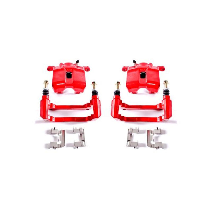 Power Stop 01-03 Acura CL Front Red Calipers w/Brackets - Pair
