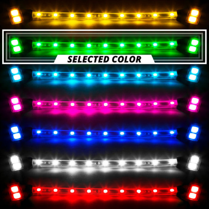 XK Glow Black - Motorcycle Highway Bar Switchback Driving Lights DRL Turnsignal