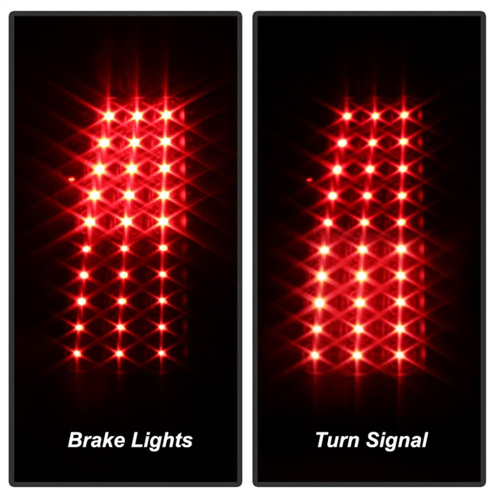 Xtune Chevy Silverado 1500/2500/3500 99-02 LED Tail Lights Black ALT-ON-CS99-LED-BK