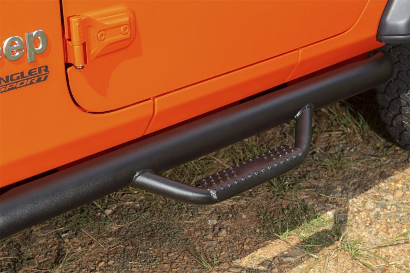 Rugged Ridge Spartan Nerf Bar Textured Black 18-20 Jeep Wrangler JL 2 Door