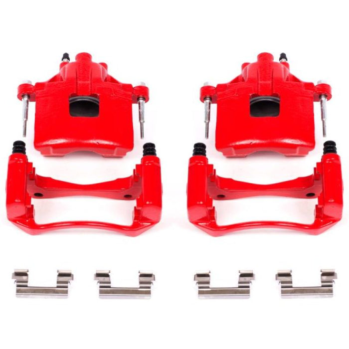 Power Stop 00-05 Buick LeSabre Front Red Calipers w/Brackets - Pair