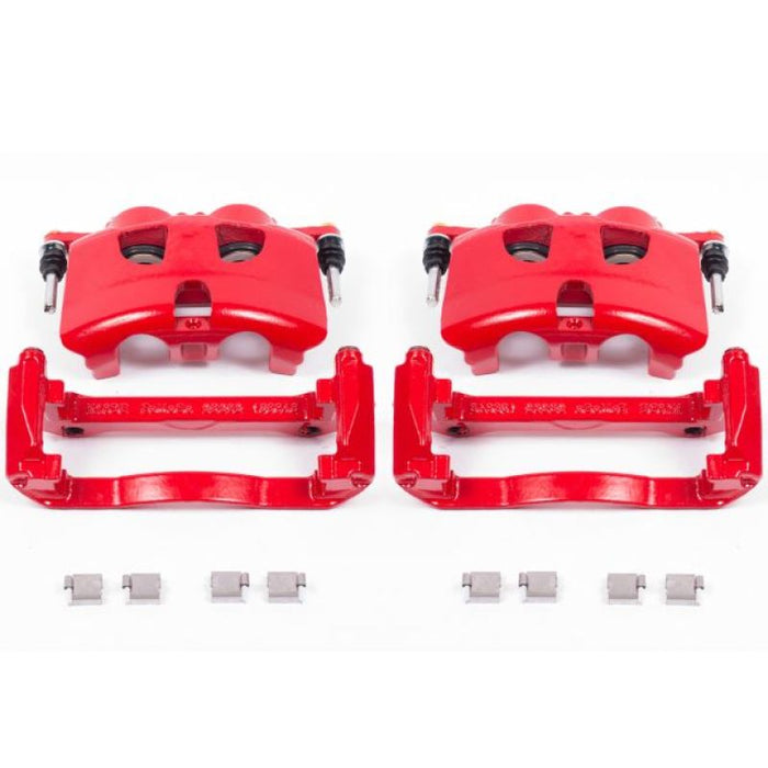 Power Stop 12-19 Ford F-150 Front Red Calipers w/Brackets - Pair