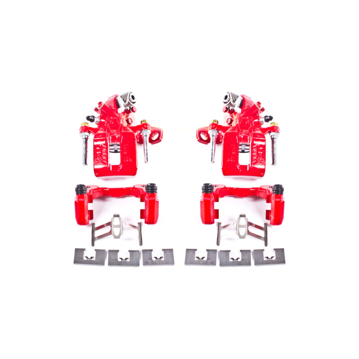 Power Stop 06-11 Acura CSX Rear Red Calipers w/Brackets - Pair